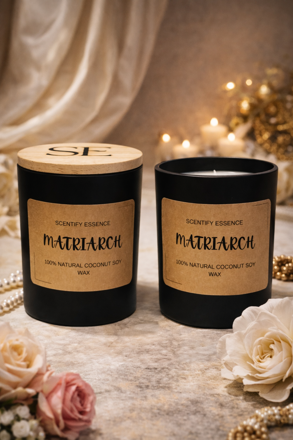 Matriarch Motherhood Inspired Candle | Rose Jasmine Musk | Luxury Home Fragrance