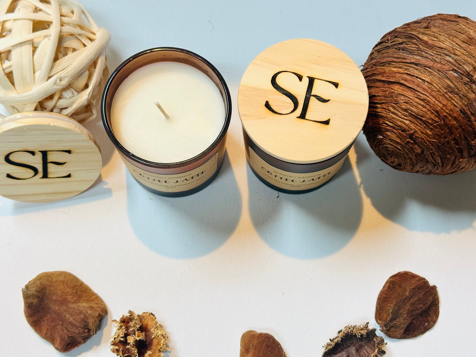 Coffee Latte coconut soy candle 