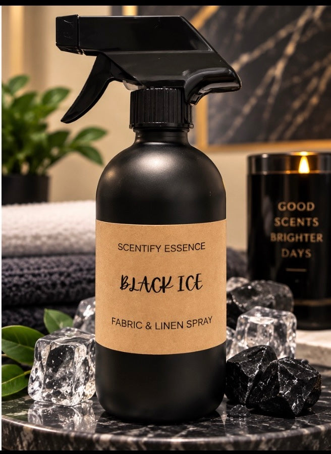 Black Ice Fabric & Linen Spray | Luxury Home Fragrance Mist