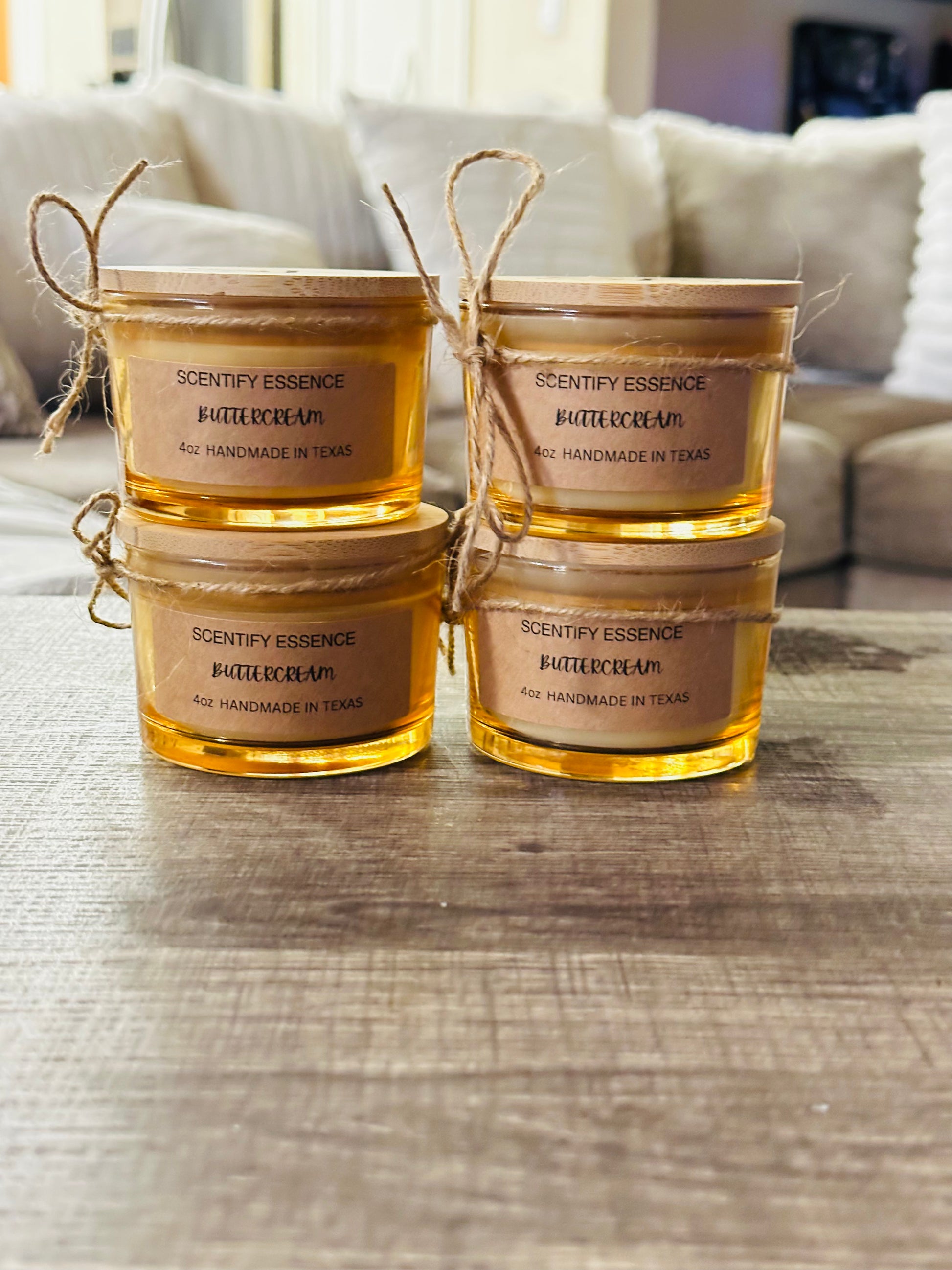 Buttercream 4 oz luxury soy candle 