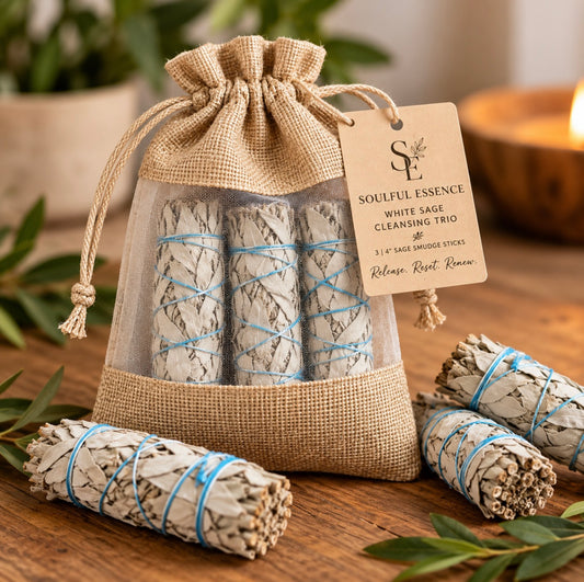 Soulful Essence White Sage Cleansing Trio | 3 Pack
