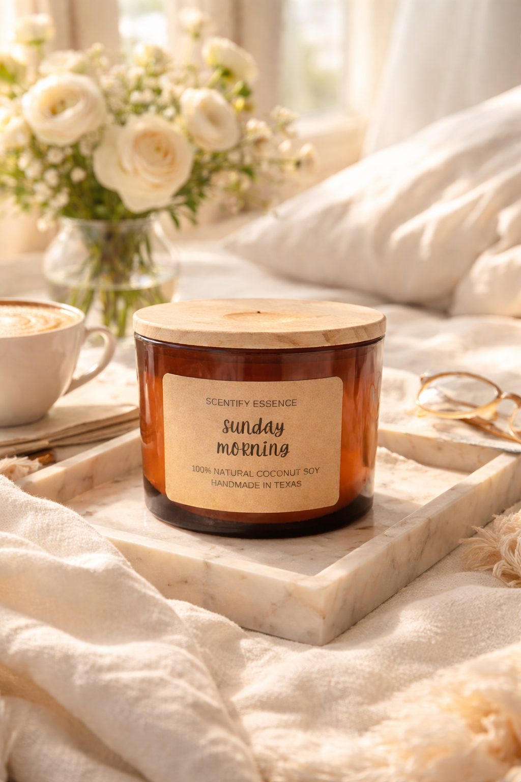 Sunday Morning luxury coconut soy candle