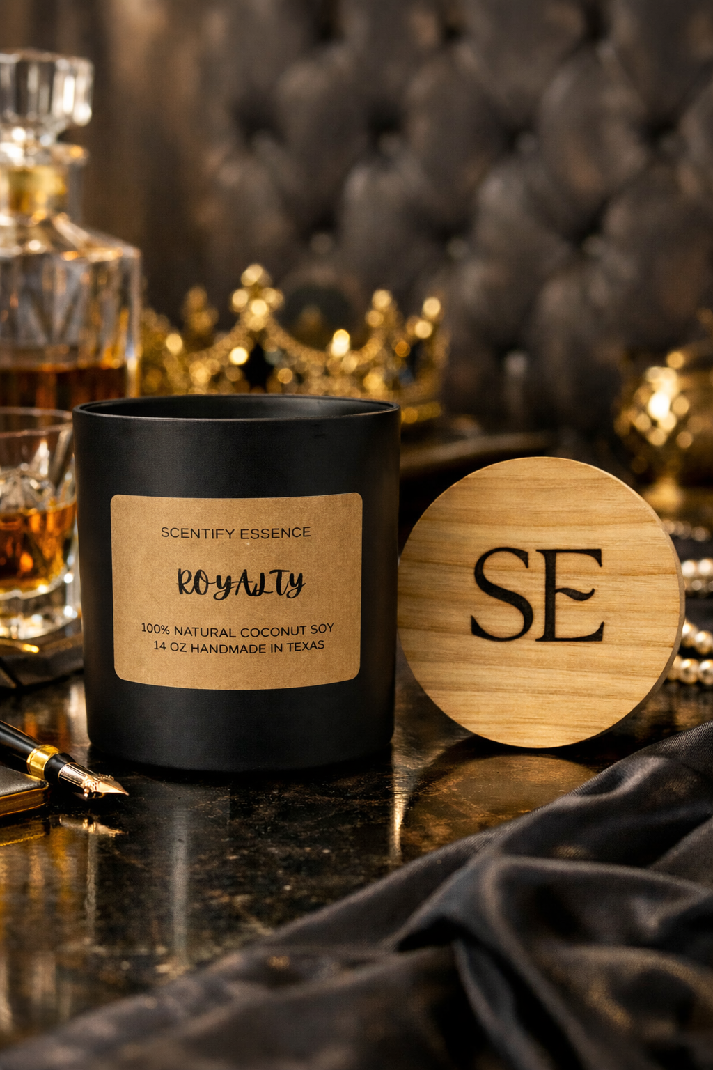 Royalty – Spiced Patchouli, Amber & Musk Luxury Candle