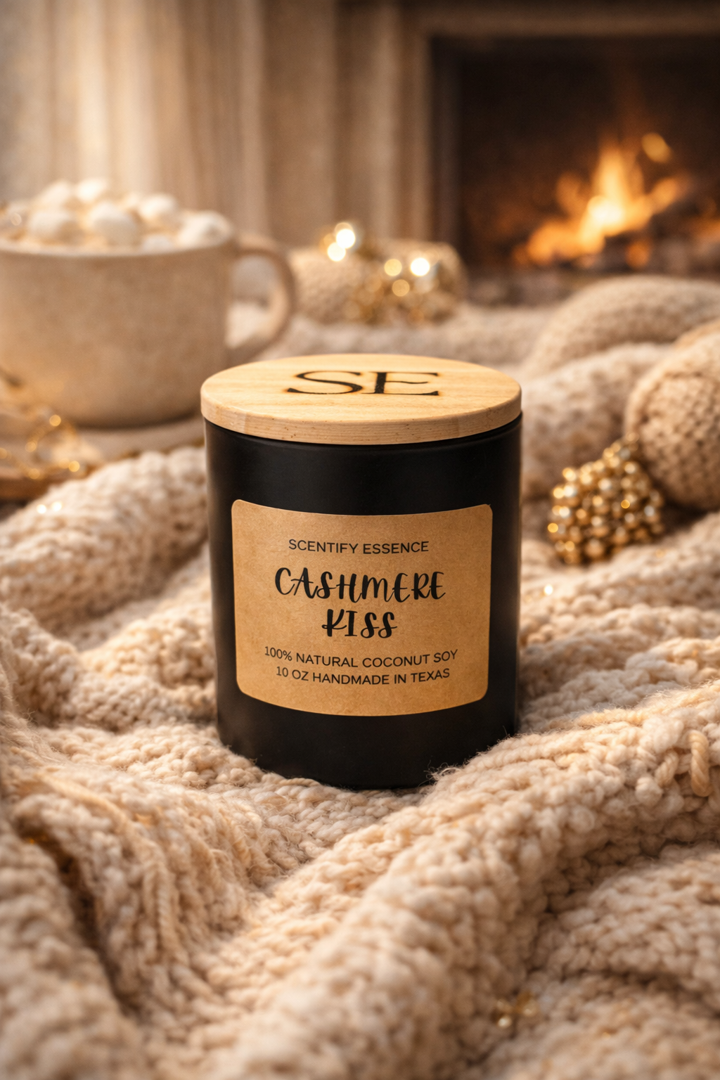 Cashmere Kiss – Warm Spices & Coconut Soy Luxury Candle