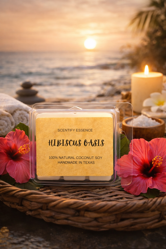Hibiscus Oasis coconut soy wax melts